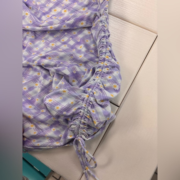 Floral Ruched Bodycon Mini Dress - Picture 5 of 9